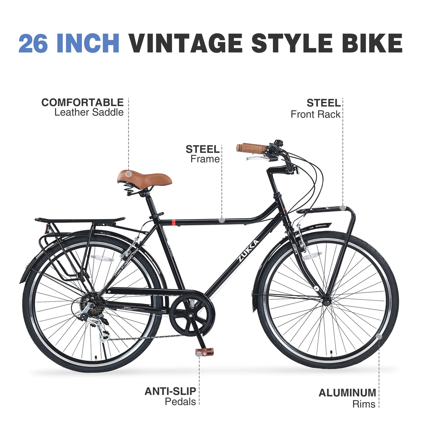 26" Vintage Commuter Bike