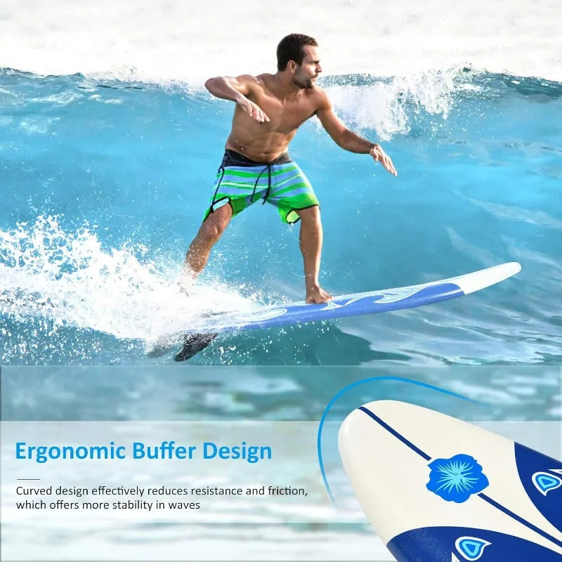 6' Body Board with Removable Fins