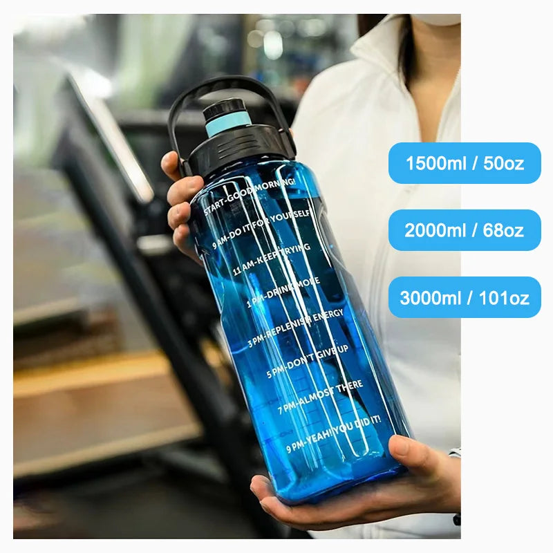 Sports Water Bottle w/Straw