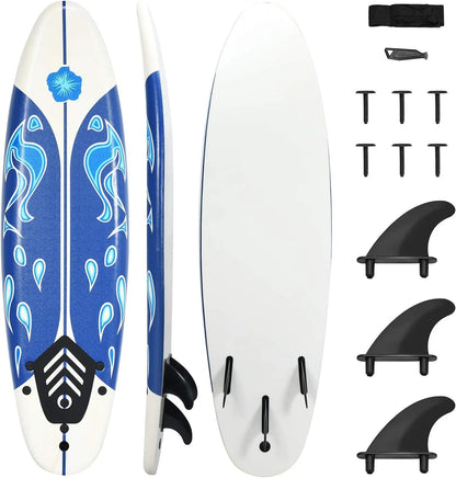 6' Body Board with Removable Fins