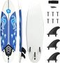 6' Body Board with Removable Fins
