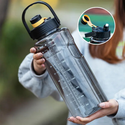 Sports Water Bottle w/Straw