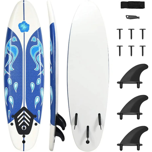 6' Body Board with Removable Fins