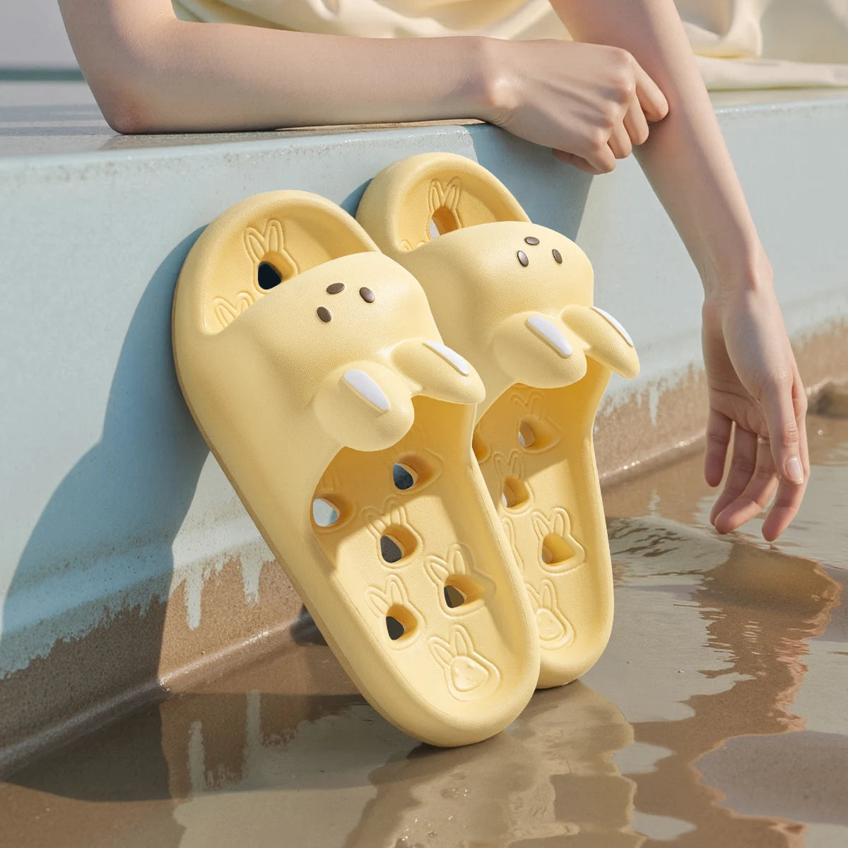Cartoon Women Bathroom Slippers