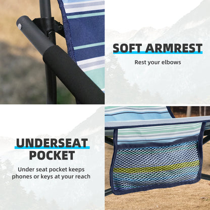 Set of 2 Portable Beach Chairs
