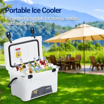 Portable Ice Chest with Cup Holder