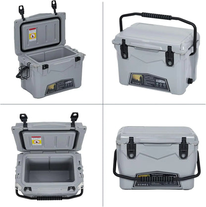 Portable Ice Chest with Cup Holder