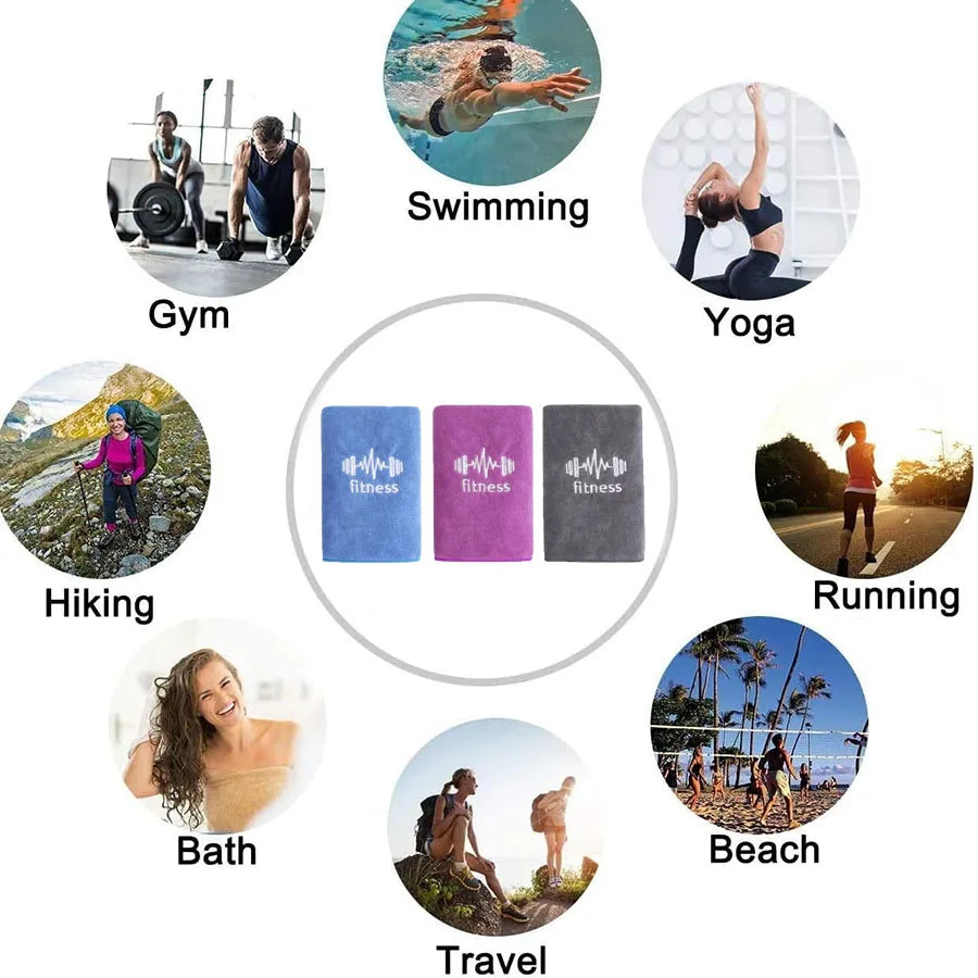 Quick Dry Gym Towels Microfiber Sports Towel for Men Women Soft Workout Towels Absorbent Towel Power Lifting Hot Yoga Towel