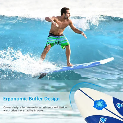 6' Body Board with Removable Fins