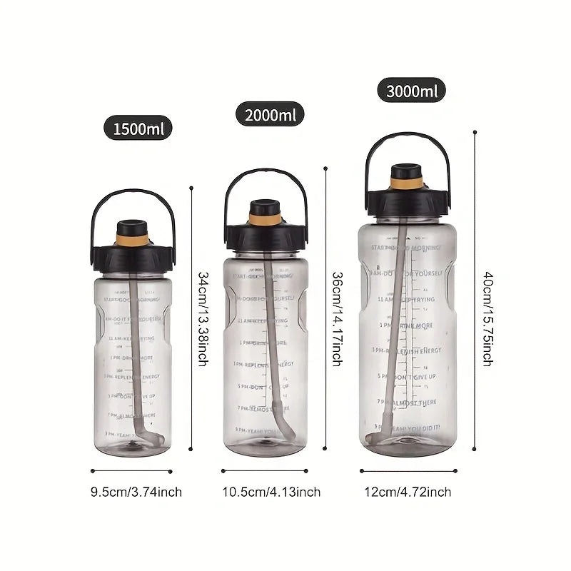 Sports Water Bottle w/Straw