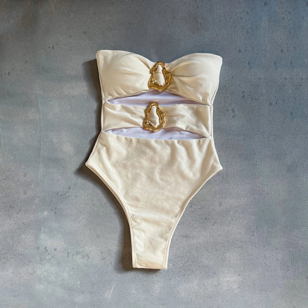 Oval One Pc Swimsuit